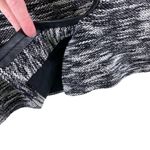 White House | Black Market  Black White Lined Faux Wrap Tweed Mini Skirt Size 6 Photo 2