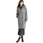 Universal Threads Women's Double Breasted Cocoon Overcoat - Universal Thread Gray Large Photo 1
