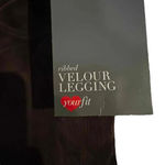 Avenue NWT Women's Your Fit Plus Size Brown Ribbed Velour Leggings Size 26/28 Photo 3