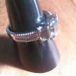 Brazilian Smoky Quartz Stainless Steel Three Stone Fancy Ring (Size 9) Photo 14