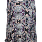Ashley Stewart  Retro Print Dolman Sleeve Poncho Style Blouse Size XL 14-16 Photo 0