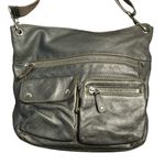 Fossil  Dark Gray Leather Crossbody Bag Photo 0