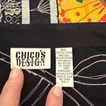 VTG Chico's Design Jacket Black Gray Embroidered Patchwork Art To Wear Size 2 L Size L Photo 5