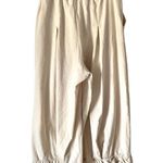 Free People Beach Flax Cream Cropped Wide Leg Pants size large Photo 3