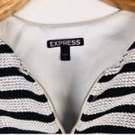 EXPRESS  Black & White Stripe A Line Dress Sz 2 Photo 8