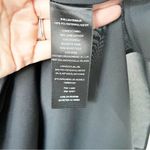 Alice + Olivia Racerback Lamb Leather Trim Shoulder Mini Dress in Black Photo 6