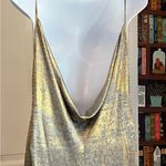 Anthropologie  Sleeveless Heather Shine Draped Back Maxi Dress Size Small Photo 7