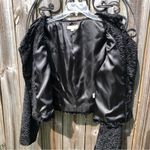 Crushed black~FAUX FUR CROPPED JACKET L Size L Photo 6