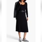 Vince  Modal Jersey Black Midi Dress New! Photo 1