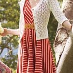 Anthropologie  Saturday Sunday Coral & White striped dress Photo 1