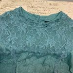Mossimo Teal Lace Trimmed Tank Top Green Size XXL Photo 7