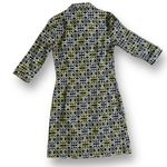 J. McLaughlin  canvas geometric heavy cotton Dress Yellow Black collared Size XS Photo 1
