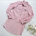 Vineyard Vines  Performance Harbor Shirt Dress in Seersucker Resort Red Stripe 00 Photo 0