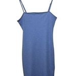 Women's Dress XS Polka Dot Blue White Y2K Stretch Adjustable Thin Strap Bratz Photo 0