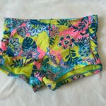 Hobie  Tankini Set Y2k Neon Floral Tropical Bikini Small Photo 5