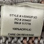 Lovestitch Gray and Brown Crew Neck Sweater with Ribbed Knit Photo 5