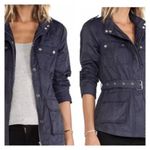 Sanctuary Navy Blue Belfast Utility Belted Cargo Jacket Women's Size XS Military Photo 0