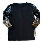 Bloomingdales C by cashmere mix sequenced cardigan black gold silver size small Photo 8