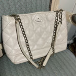 Kate Spade White Quilted Chain Shoulder Bag Photo 0