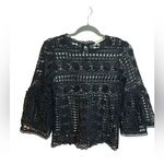 Ellison Crochet Overlay Blouse Photo 0