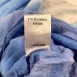 Lulus Land and Sea light blue tie-dye long-sleeve romper size XS Photo 5