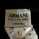 Armani Collezioni  Pencil Skirt Front Side Slit Straight 100% Wool Brown 6 Photo 2