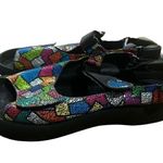 Wolky 3204 Jewel Wedge European Walking Sandal Picasso Multi Women's size 43 Black Photo 0