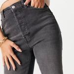 Free People High Rise Dark Grey Zuri Mom Jeans NEW Photo 1