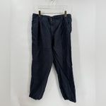 Garnet Hill Garnet‎ hill navy blue linen pants size 16 Photo 1