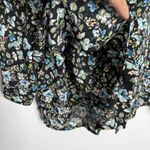 J. Jill Button Down Layered Tunic Top Blouse Large Petite Long Sleeve Floral Black Size undefined Photo 7