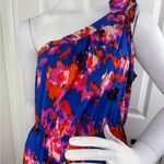 Pretty Garden Floral Maxi Dress in Blue and Red. #107 Size L Photo 5