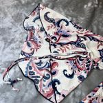 Lildy Tunic Dress Womens Large/XL White Pink Paisley Off The Shoulder Party Boho Photo 6