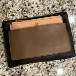 Ann Taylor New  Clutch Wallet Black Brown Leather Photo 0