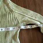 Free People  we the free Between The Lines Rib Jumper Sweater Sz XS light green Photo 5