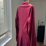 Yumi Kim  Velvet Suit Up Blazer Mini Dress in Burgundy Red XS Photo 6