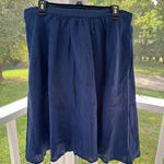 St. Tropez NWT  blue knee length linen skirt XL Photo 1