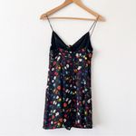 Alice + Olivia Roe Tie Front Mini Slip Dress in Botanical Ditsy Photo 8