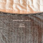 American Eagle Ribbed Striped Henley Tee Size Small Photo 2