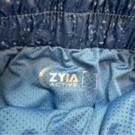 ZYIA Active Blue Steel Bubbles High Rise Bomber Shorts Sz Small Photo 10