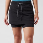 Athleta  Trekkie Jupe Skort in Black Size 16 Plus‎ NEW Photo 0