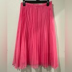 H&M π Elegant Pink Pleated Skirt Size M Photo 6