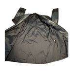 Vintage genuine leather small oversized Jacket with suede paisley‎ design Black Photo 7