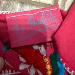 La Punkita Womens Mexican Embroidered Top Pink Photo 1