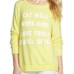 Wildfox  Nevada Mantra Jumper Acid Yellow Long sleeve Photo 0