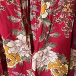 Reformation  Red Floral‎ Print Long Sleeve Mini Dress Women's Size 2 Photo 6