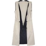 T Tahari Cream & Black Color block Sleeveless 3/4 Zip Dress Size 2 NWOT Photo 2