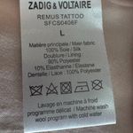 Zadig & Voltaire  Remus Tattoo Pirate Theme Silk Pink Dress Size Large EUC Photo 5