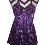 Guess Vintage Silk Pleated Halter Top Blouse XS Photo 0