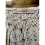 Skies Are Blue Size MP Floral Print Sleeveless Top Crocheted Embroidered Peasant Photo 4