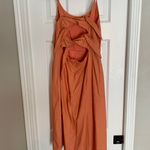 Hem & Thread Orange Spaghetti Strap Dress Photo 6